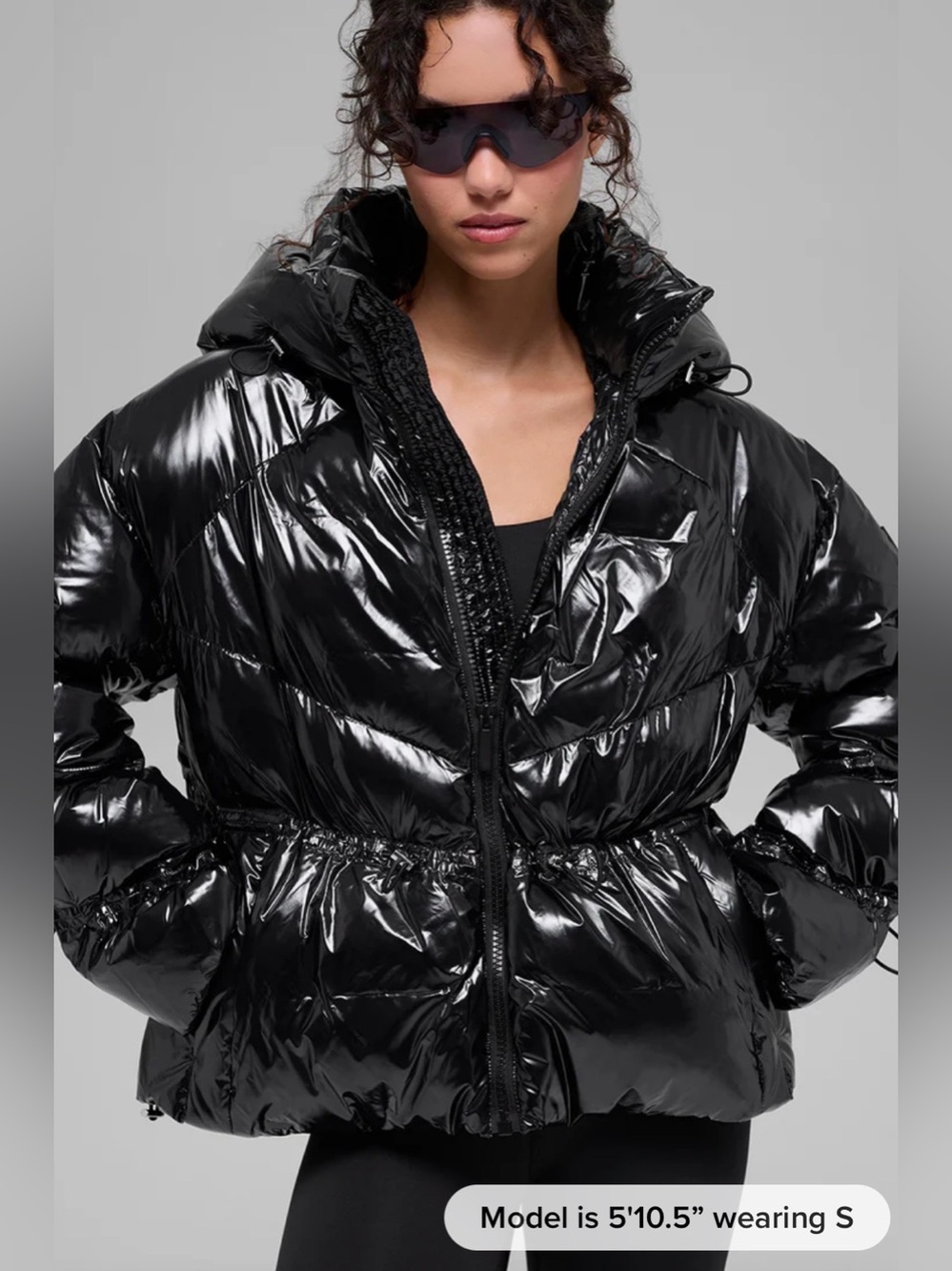 NWT Alo Yoga Stunner Puffer Jacket in Black Size Small
